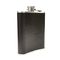 Genuine Leather Flask - Angled Back View