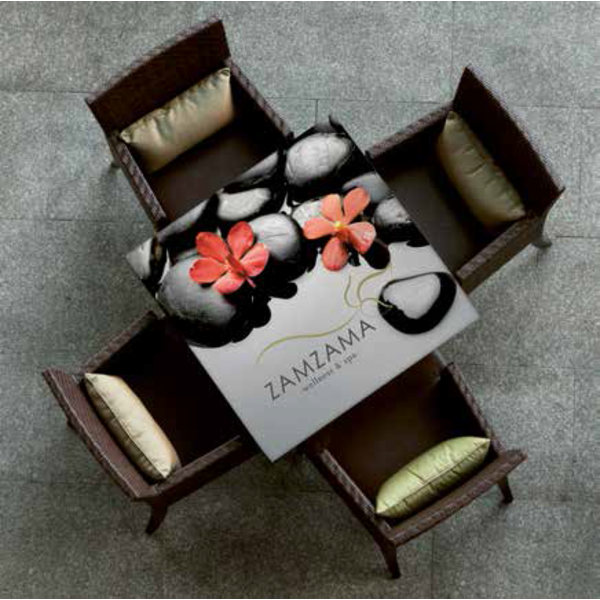 Logo Printed Square Table Top