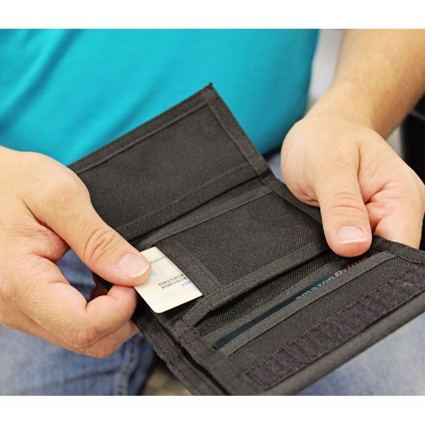 Trifold Wallet - In Use
