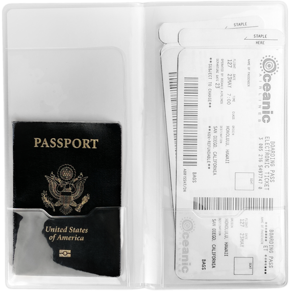 Vinyl Document Wallet - Inside