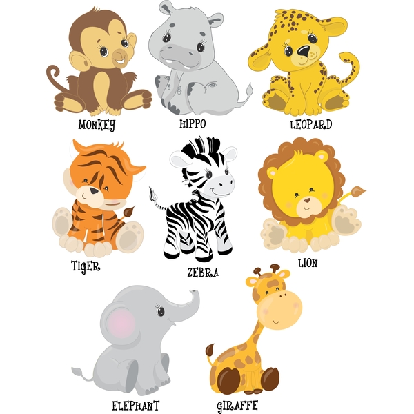 Safari Baby Animal Choices