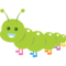Caterpillars Templates for Kid's Aprons
