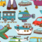 Transportation Templates for Jigsaw Puzzles