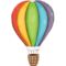 Hot Air Balloons Templates for Rectangular Fridge Magnets