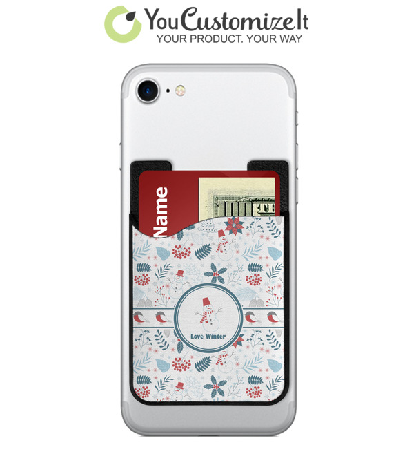 Custom Winter 2-in-1 Cell Phone Credit Card Holder & Screen Cleaner (Personalized) | YouCustomizeIt Custom Winter 2-in-1 Cell Phone Credit Card Holder & Screen Cleaner (Personalized) | YouCustomizeIt