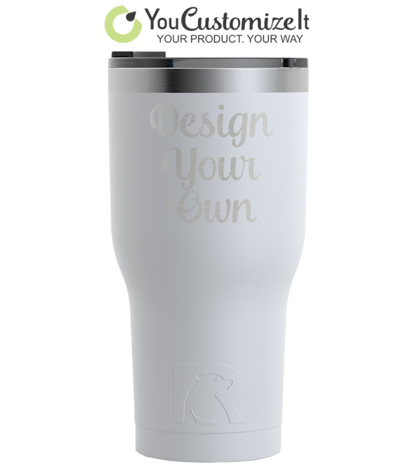 Custom Name & Initial (for Guys) RTIC Tumbler - 30 oz (Personalized)