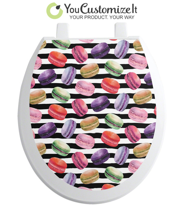 Custom Macarons Toilet Seat Decal | YouCustomizeIt
