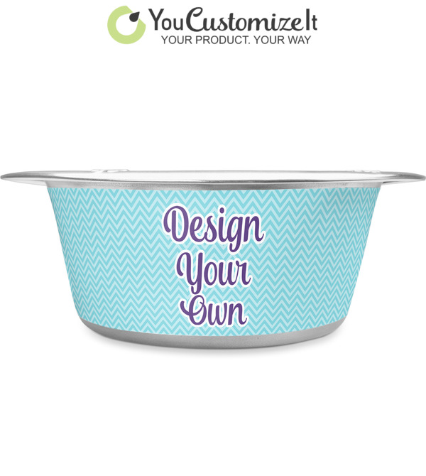 Custom Pet Dish Personalized Dog Bowls Travel Dog Bowls Set of Stainless Steel Dog Bowls Hungry /& Thirsty Dog Bowls