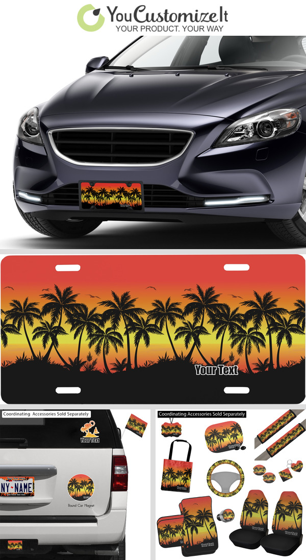 Yiohaha Custom Sunset Beach License Plate – 6"x12" Aluminum Metal Front Plate With 4 Holes, Personalized Car Decor - View #9