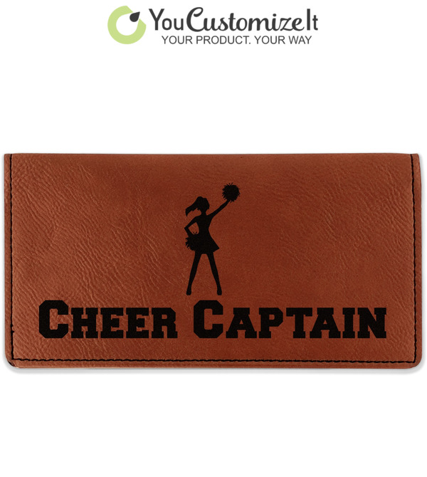 Cheer Vinyl Checkbook Cover Personalized 