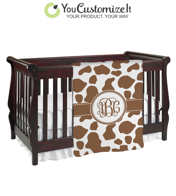 cow print baby blanket