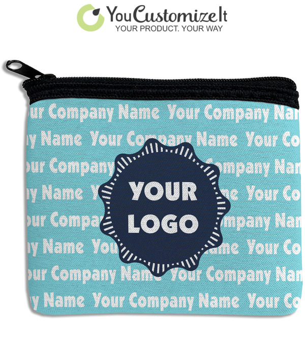 *p(R)ojectR® Logo Printed Coin Purse Custom Logo & Company Name Rectangular Coin Purse