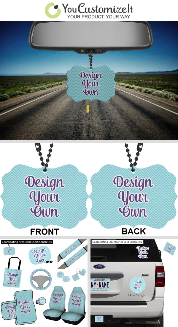 Custom Rear View Mirror Decor, Design & Preview Online