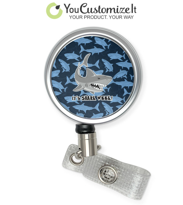 Custom Sharks Retractable Badge Reel (Personalized)