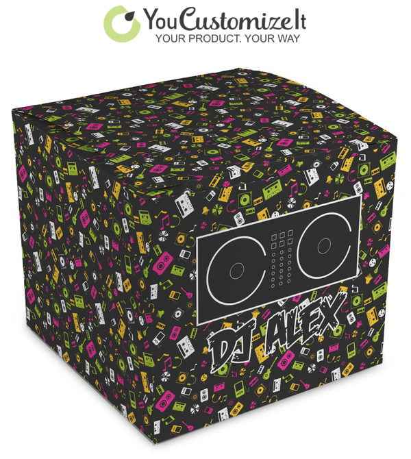 Custom DJ Music Master Cube Favor Gift Boxes (Personalized