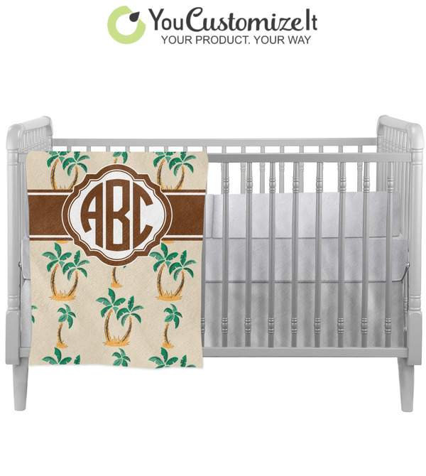 palm tree crib bedding
