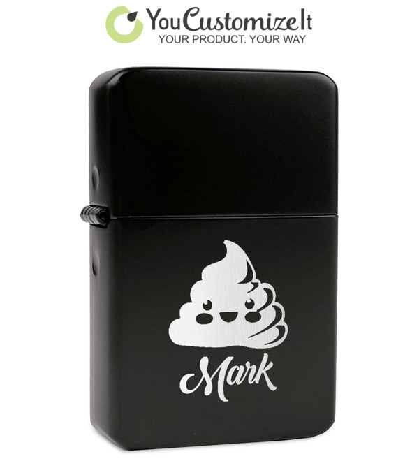 Custom Poop Emoji Windproof Lighter (Personalized)