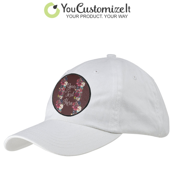 Custom Boho Baseball Cap - White (Personalized) | YouCustomizeIt display picture 1