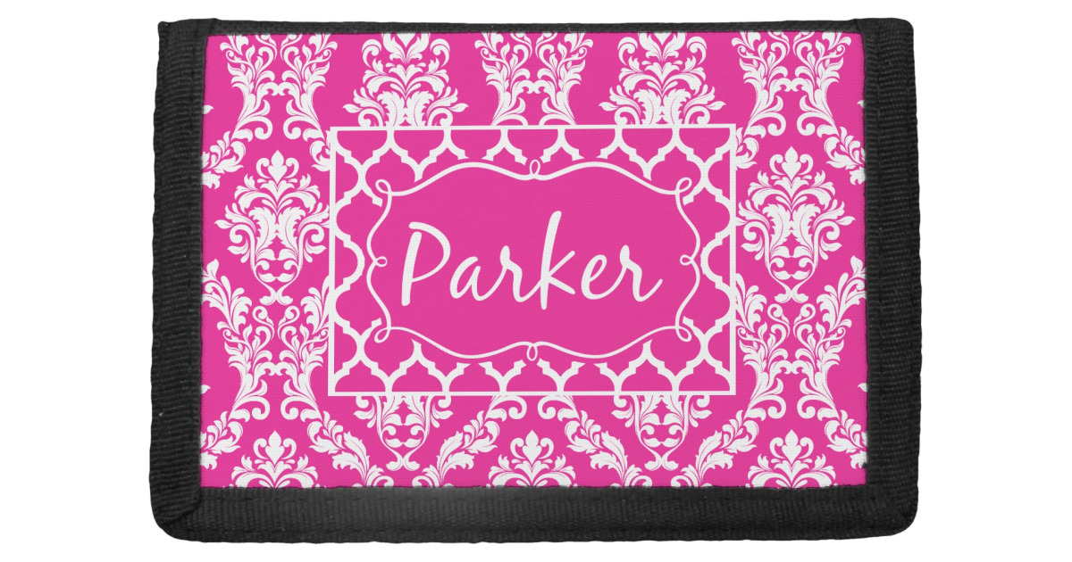 Custom Moroccan & Damask Trifold Wallet (Personalized) | YouCustomizeIt