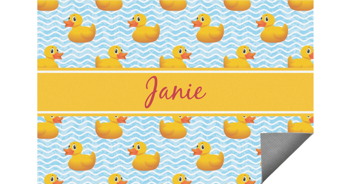 Custom Rubber Duckie Indoor / Outdoor Rug (Personalized) | YouCustomizeIt