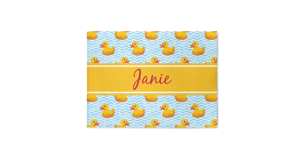 Custom Rubber Duckie Area Rug (Personalized) | YouCustomizeIt