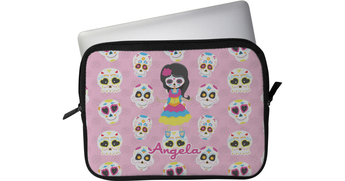Custom Kids Sugar Skulls Laptop Sleeve / Case (Personalized ...