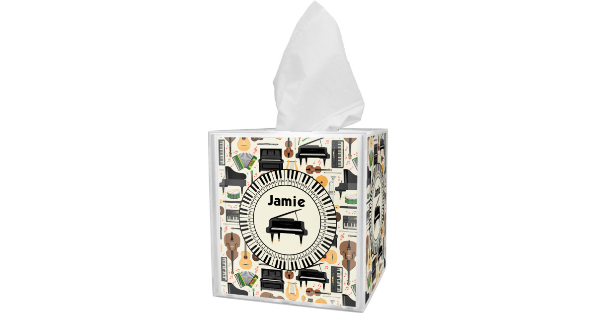 Custom Musical Instruments Tissue Box Cover (Personalized) | YouCustomizeIt