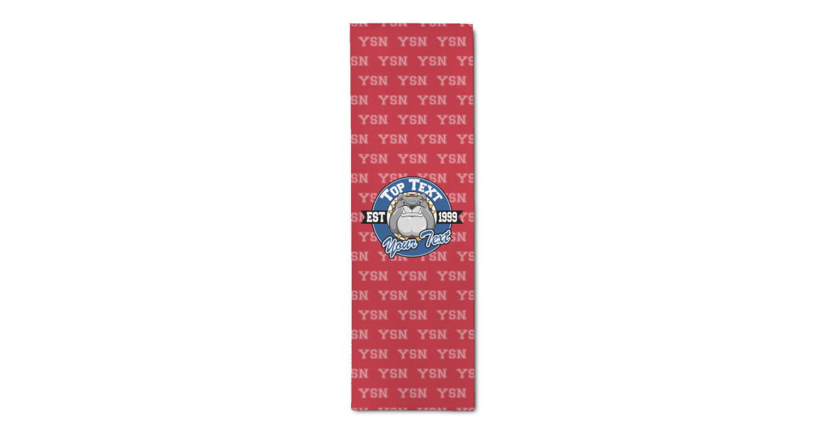 Custom School Mascot Runner Rug - 2.5'x8' w/ Name or Text | YouCustomizeIt