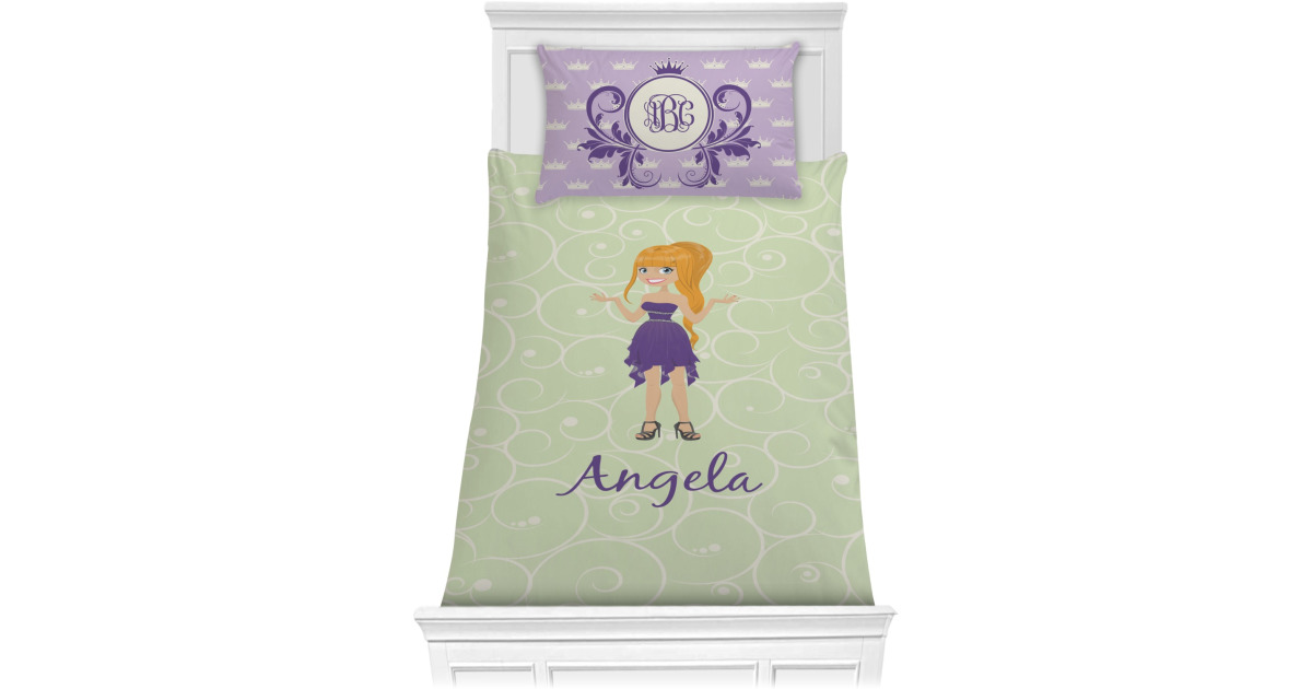 Custom Custom Character (Woman) Comforter Set - Twin (Personalized ...
