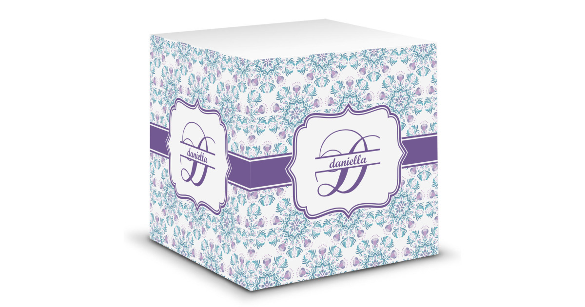 Custom Mandala Floral Sticky Note Cube (Personalized) | YouCustomizeIt