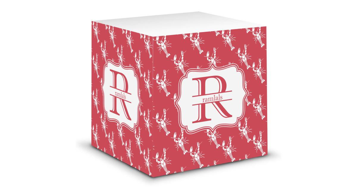 Custom Crawfish Sticky Note Cube (Personalized) | YouCustomizeIt