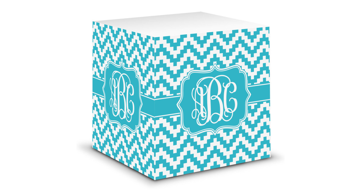 Custom Pixelated Chevron Sticky Note Cube (Personalized) | YouCustomizeIt