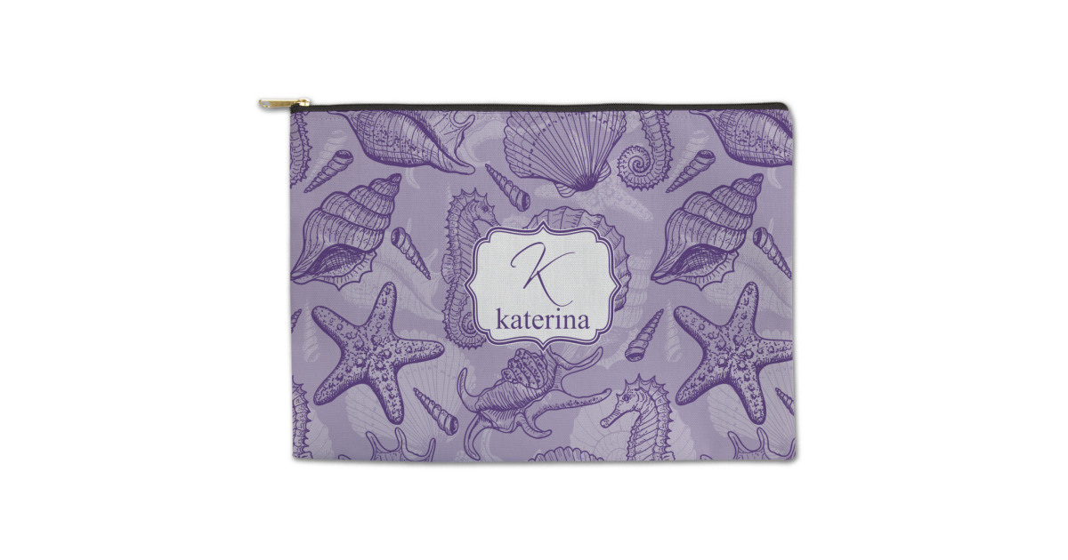 Custom Sea Shells Zipper Pouch (Personalized) | YouCustomizeIt