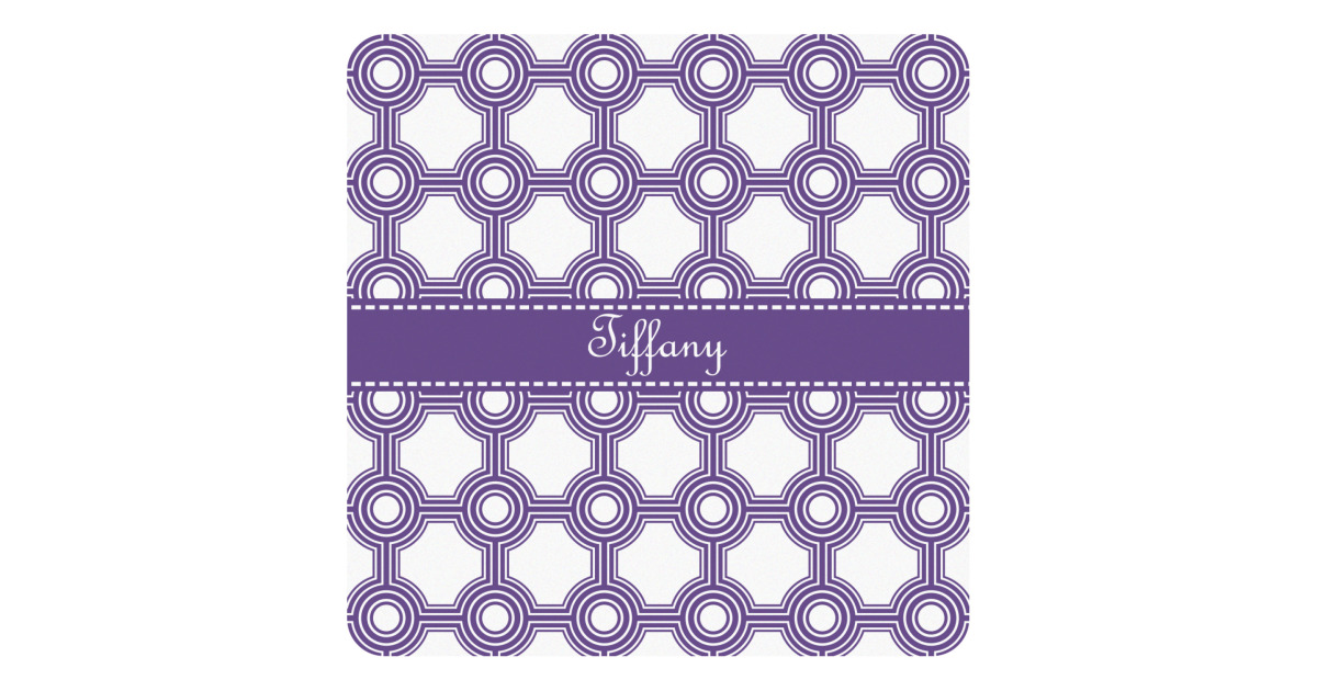 Custom Connected Circles Square Decal (Personalized) | YouCustomizeIt