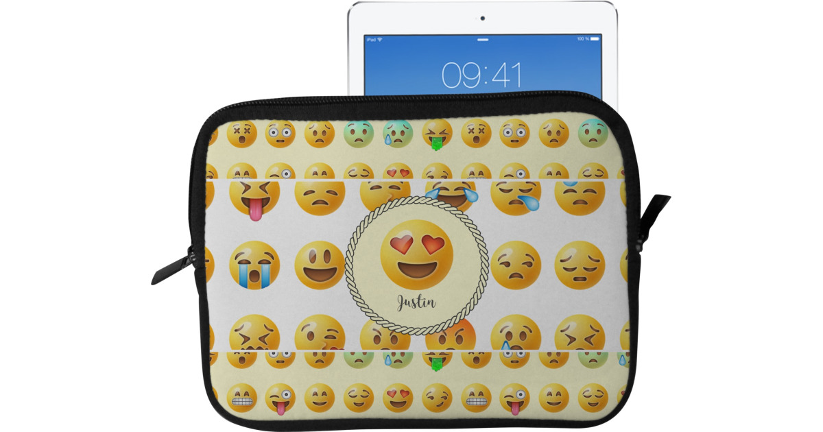 Custom Emojis Tablet Case / Sleeve - Large (Personalized) | YouCustomizeIt