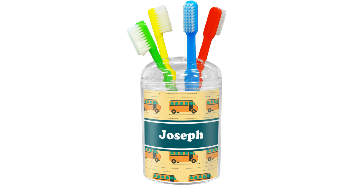 Custom School Bus Toothbrush Holder (Personalized) | YouCustomizeIt