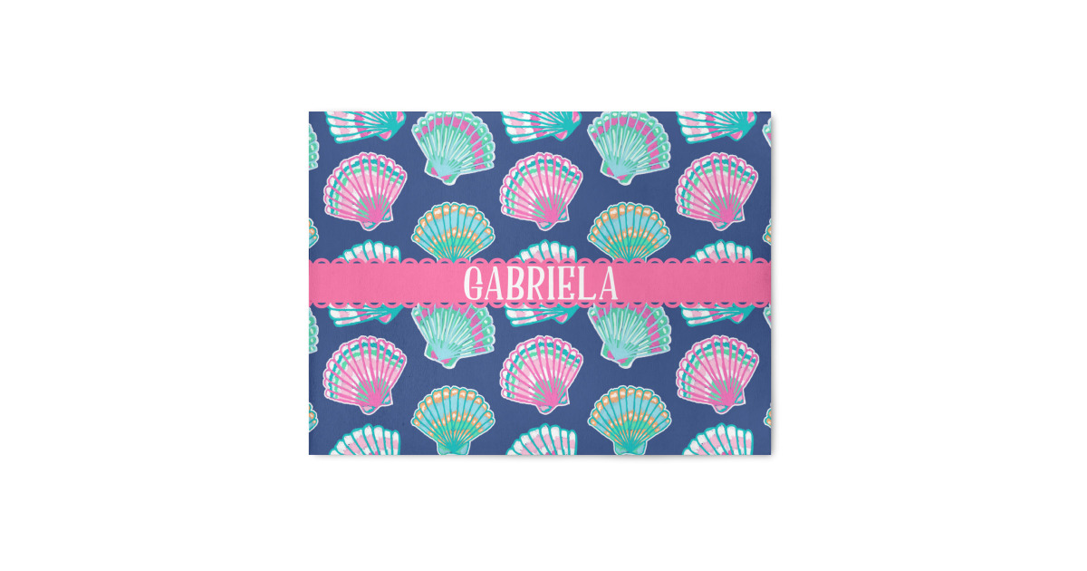 Custom Preppy Sea Shells Area Rug (Personalized) | YouCustomizeIt