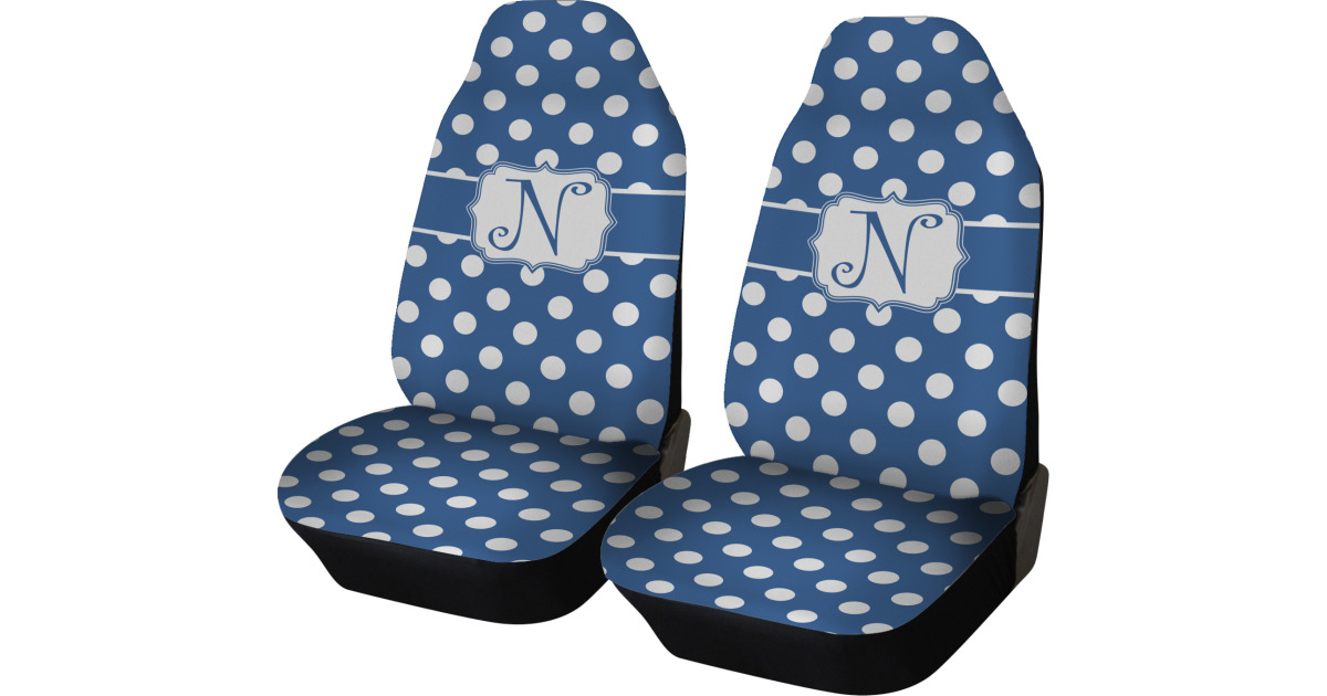 Green And Red Polka Dot Car Seat Covers