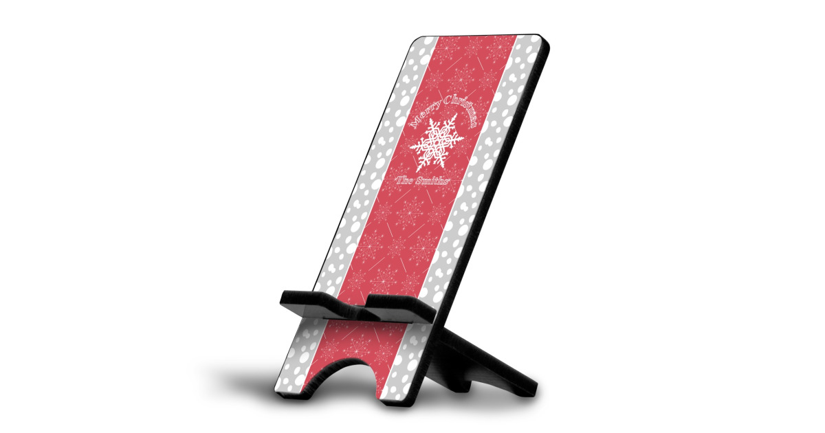 Custom Snowflakes Cell Phone Stand (Personalized) | YouCustomizeIt