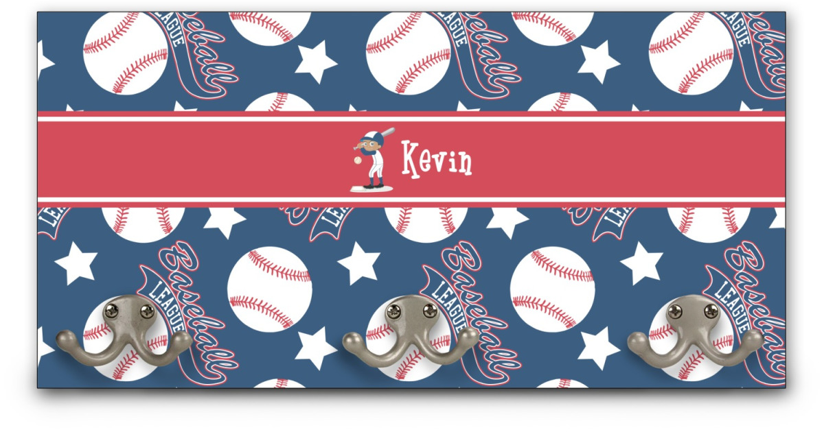 Custom Baseball Wall Mounted Coat Rack (Personalized) | YouCustomizeIt