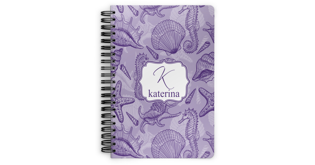 Custom Sea Shells Spiral Notebook (Personalized) | YouCustomizeIt