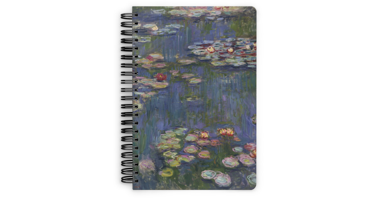 Custom Water Lilies by Claude Monet Spiral Notebook | YouCustomizeIt