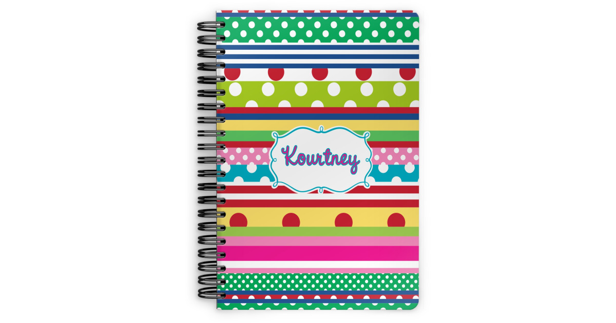 Custom Ribbons Spiral Notebook (Personalized) | YouCustomizeIt