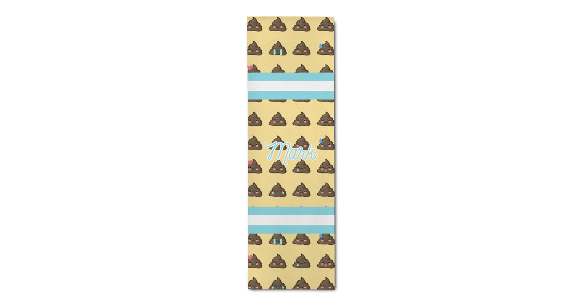 Custom Poop Emoji Runner Rug - 2.5'x8' w/ Name or Text | YouCustomizeIt