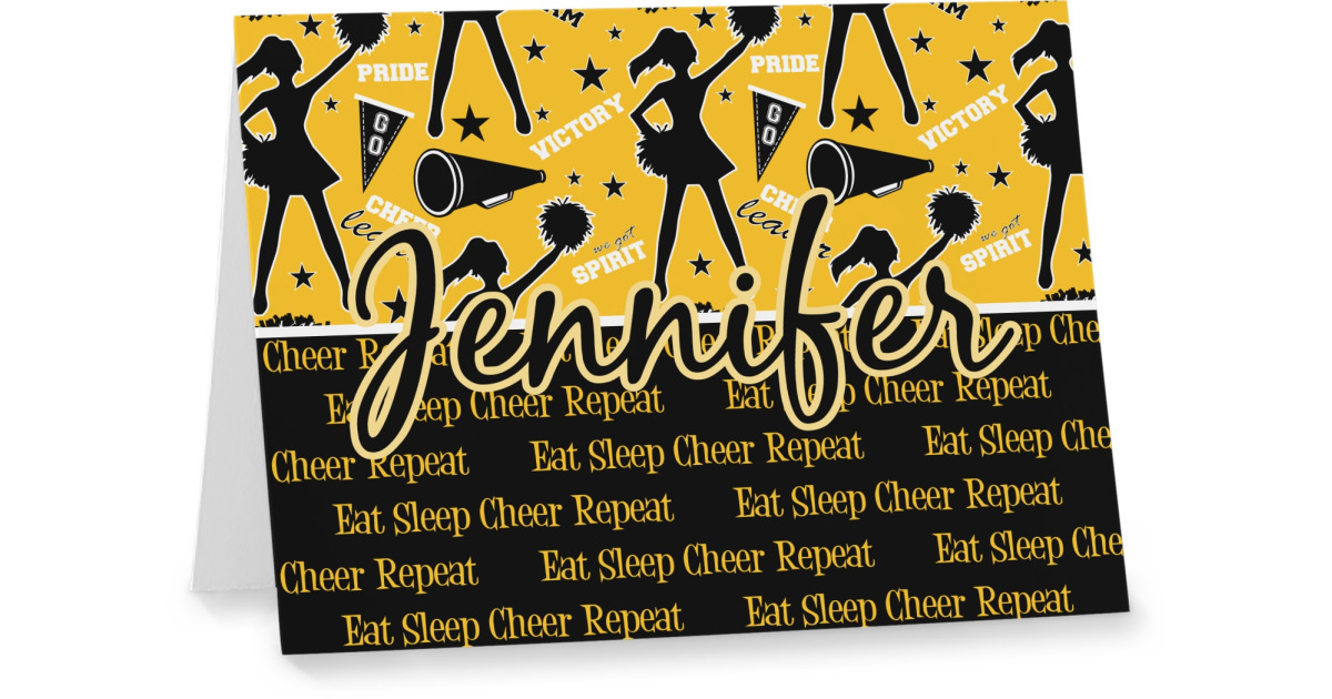 Custom Cheer Note cards (Personalized) | YouCustomizeIt