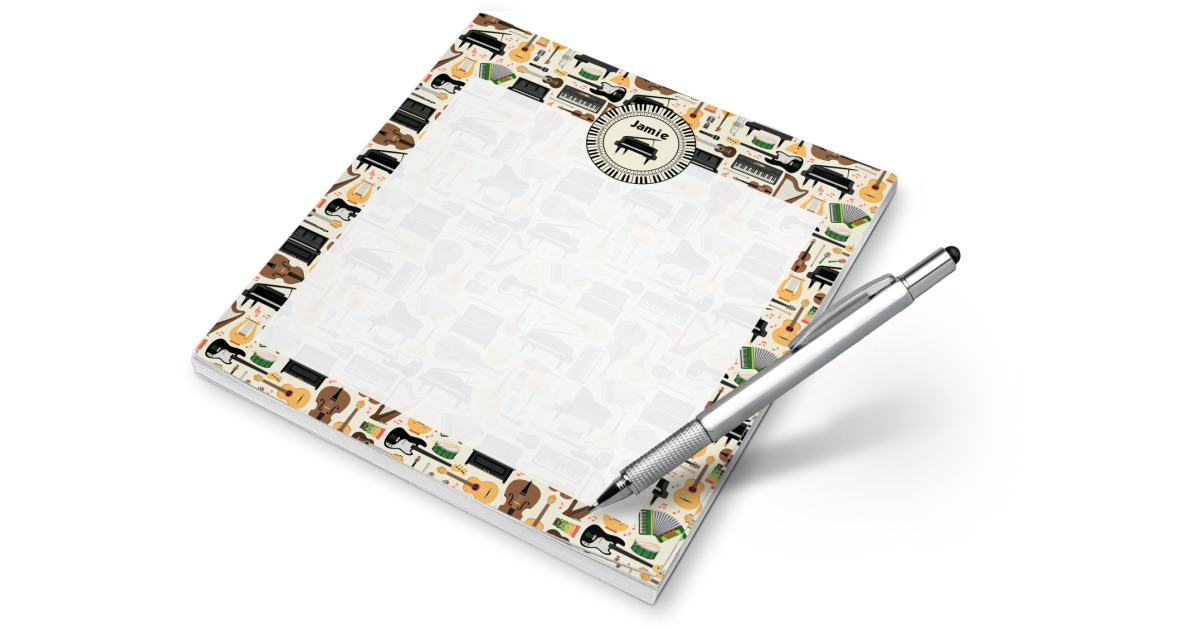 Custom Musical Instruments Notepad (Personalized) | YouCustomizeIt