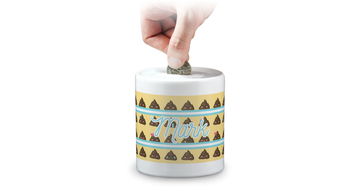 Custom Poop Emoji Coin Bank (Personalized) | YouCustomizeIt