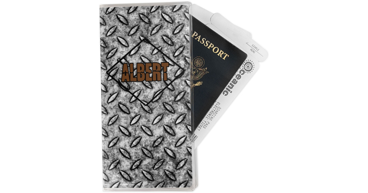 Custom Diamond Plate Travel Document Holder | YouCustomizeIt