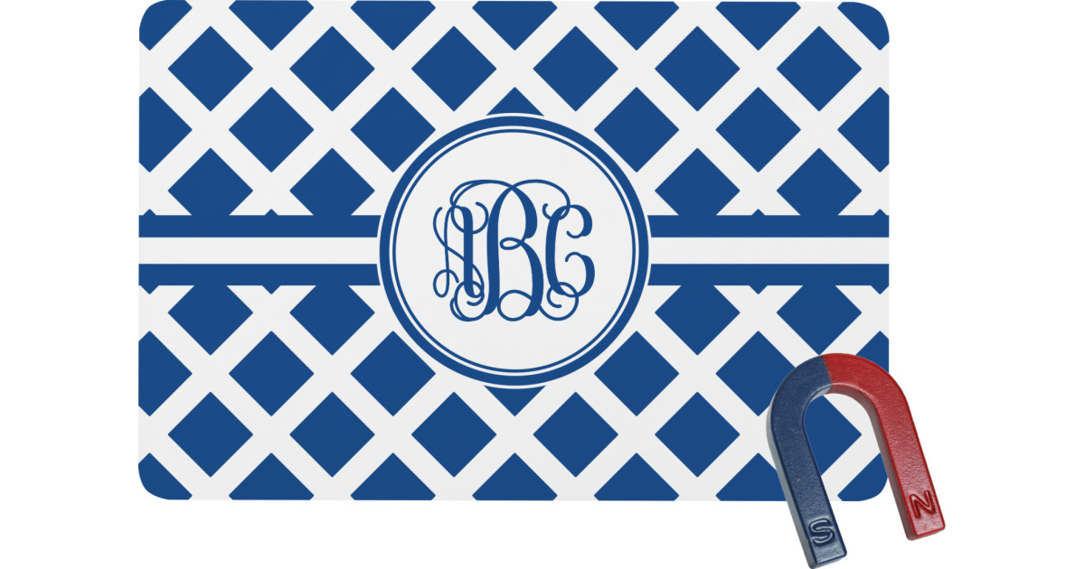 Custom Diamond Rectangular Fridge Magnet Personalized Youcustomizeit