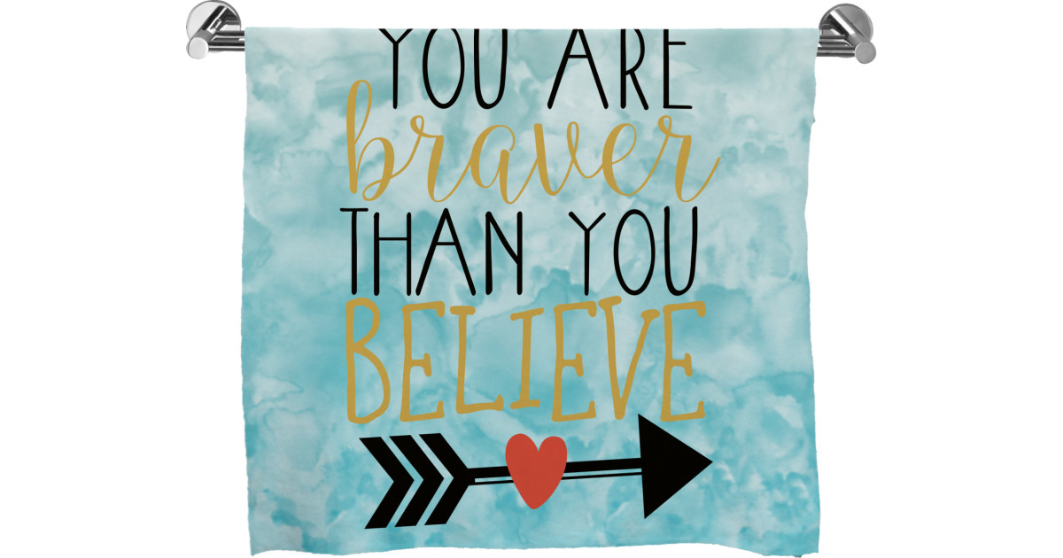 Custom Inspirational Quotes Bath Towel | YouCustomizeIt